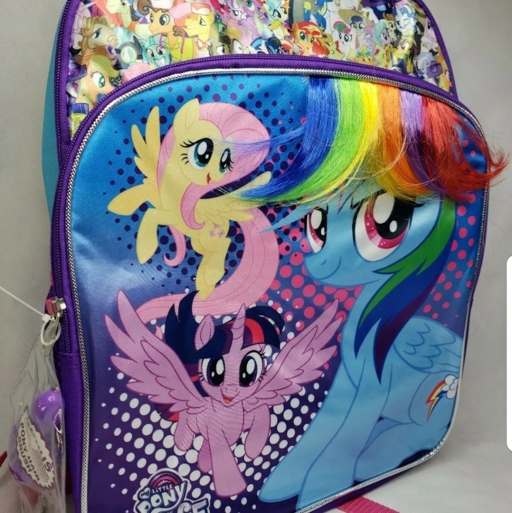 My Little Pony Kids Backpack Padded Cute New
